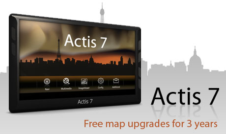 Actis 7 - Aktualizace map po 3 roky zdarma