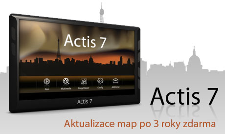 Actis 7 - Aktualizace map po 3 roky zdarma Actis 7 - Aktualizace map po 3 roky zdarma